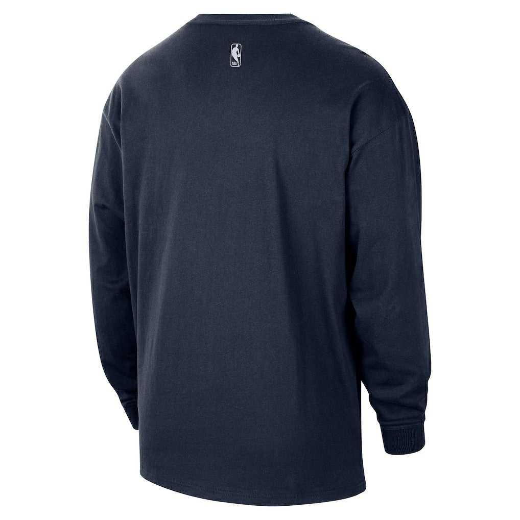 Nike Oklahoma City Thunder 2025/26 City Edition Remix Essential Logo Long Sleeve T-Shirt Navy