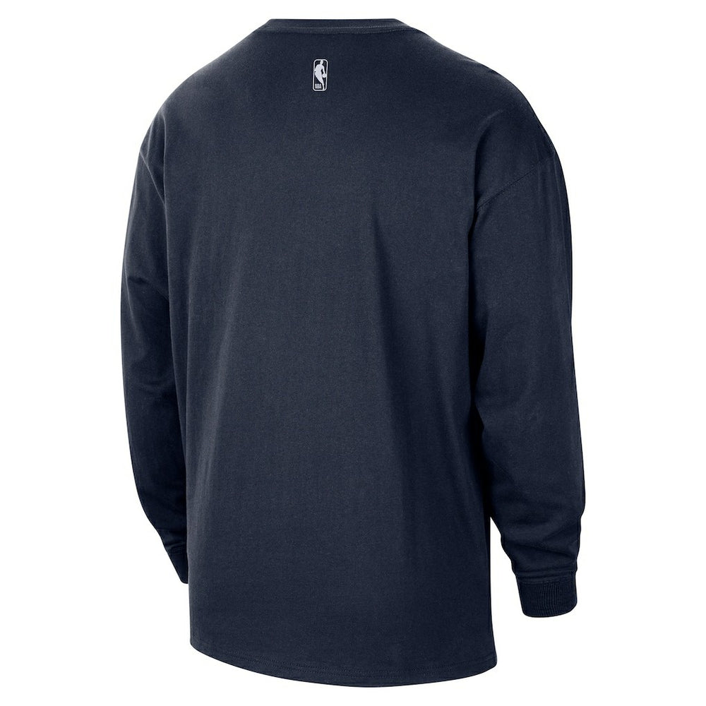 Nike Oklahoma City Thunder 2025/26 City Edition Remix Essential Logo Long Sleeve T-Shirt Navy