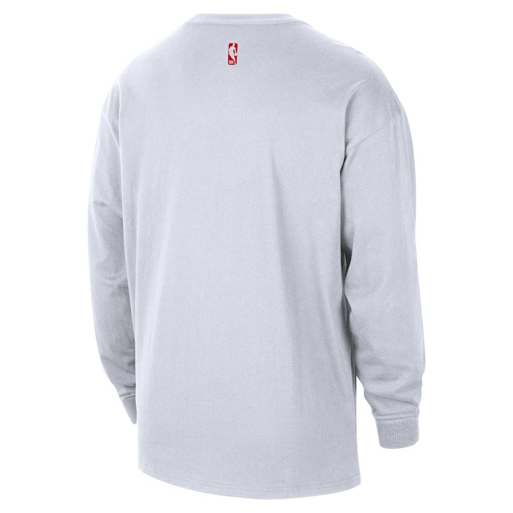 Nike Houston Rockets 2025/26 City Edition Remix Essential Logo Long Sleeve T-Shirt White