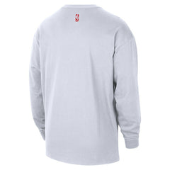 Nike Houston Rockets 2025/26 City Edition Remix Essential Logo Long Sleeve T-Shirt White