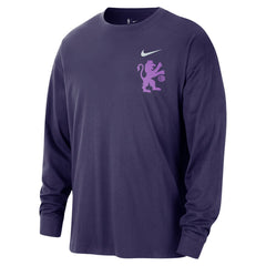 Nike Sacramento Kings 2025/26 City Edition Remix Essential Logo Long Sleeve T-Shirt Purple