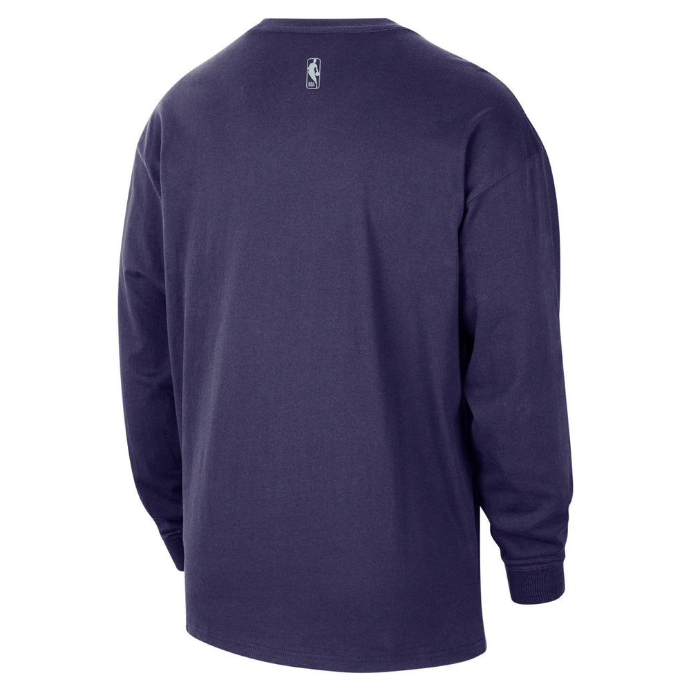 Nike Sacramento Kings 2025/26 City Edition Remix Essential Logo Long Sleeve T-Shirt Purple