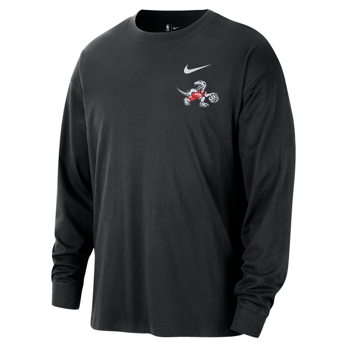 Nike Toronto Raptors 2025/26 City Edition Remix Essential Logo Long Sleeve T-Shirt Black