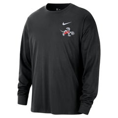 Nike Toronto Raptors 2025/26 City Edition Remix Essential Logo Long Sleeve T-Shirt Black