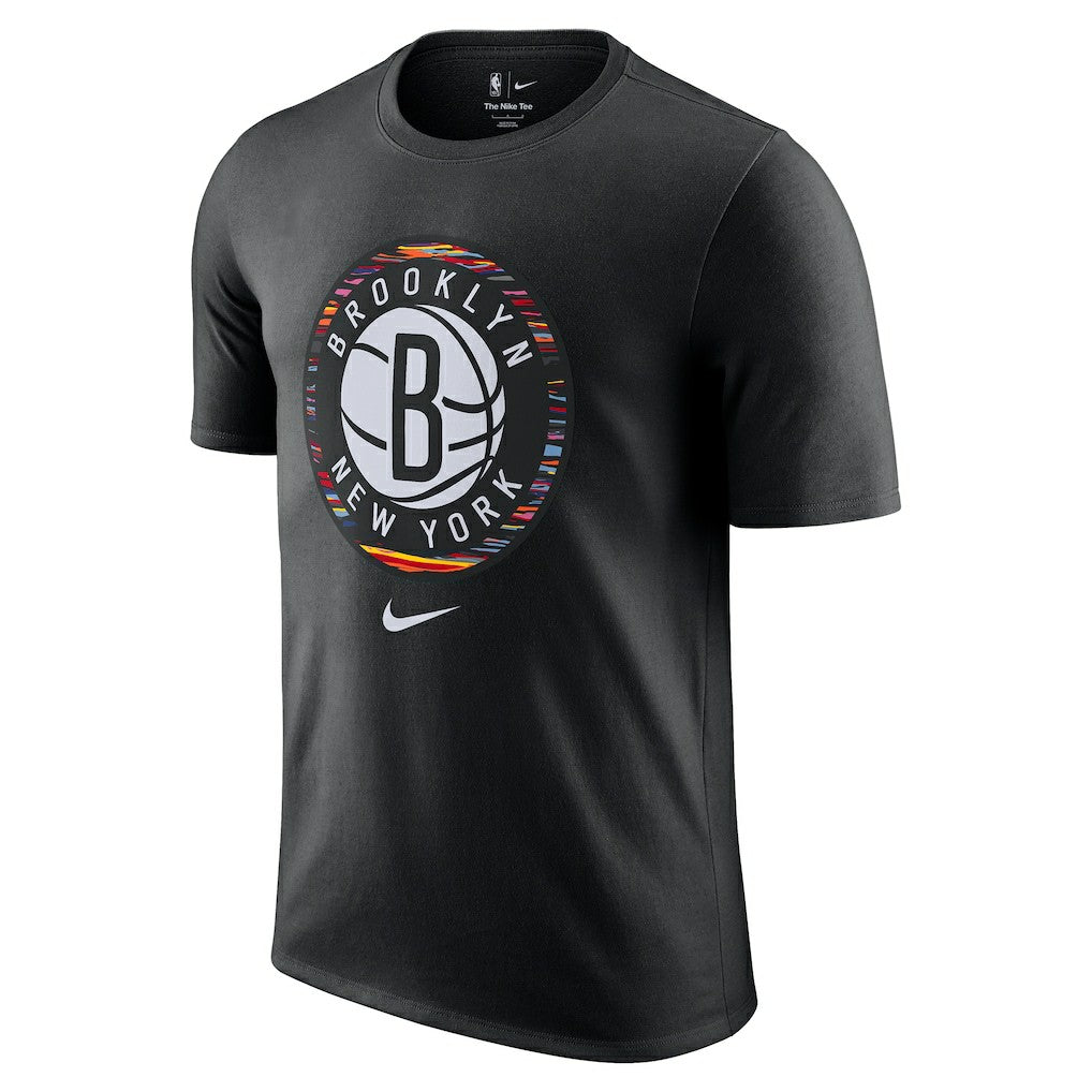 Nike Brooklyn Nets 2025/26 City Edition Remix Essential Logo T-Shirt Black