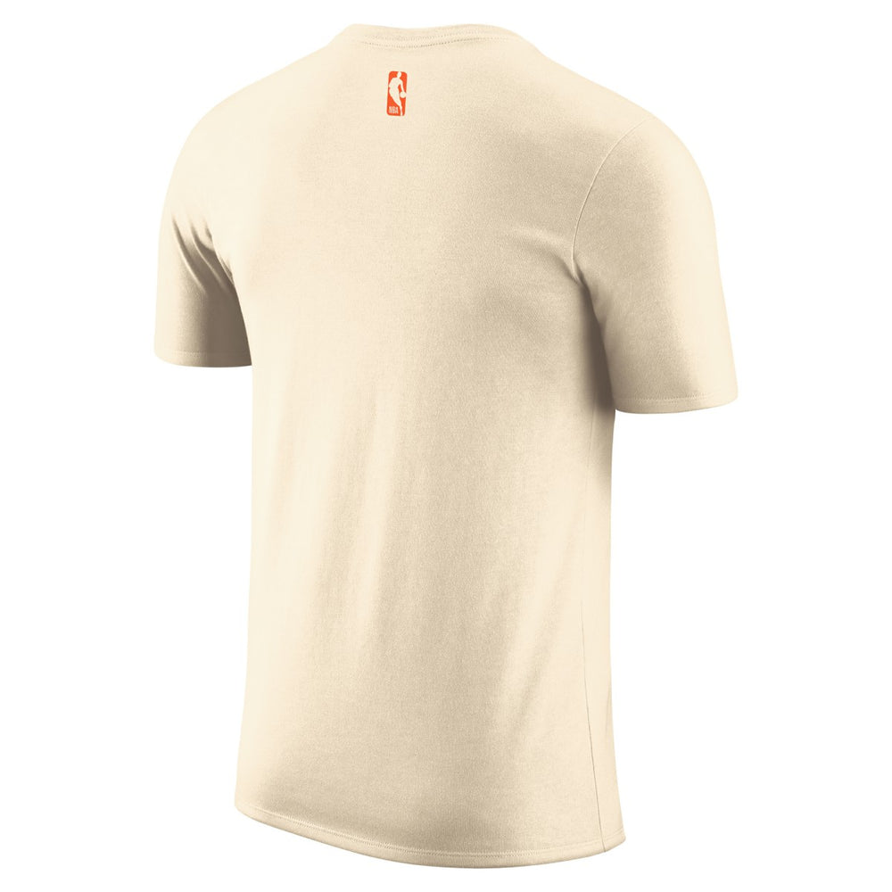 Nike New York Knicks 2025/26 City Edition Remix Essential Logo T-Shirt Natural