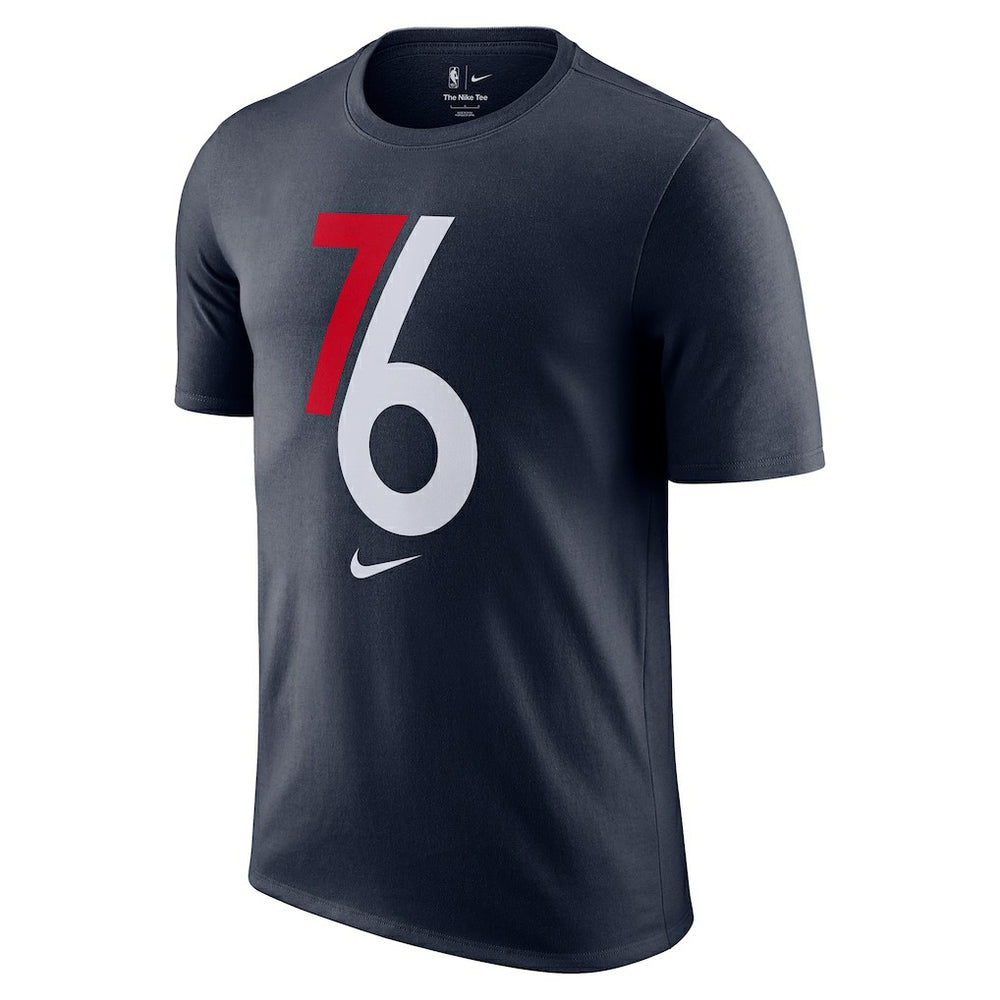 Nike Philadelphia 76ers 2025/26 City Edition Remix Essential Logo T-Shirt Navy