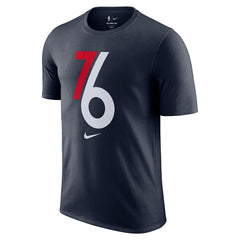 Nike Philadelphia 76ers 2025/26 City Edition Remix Essential Logo T-Shirt Navy