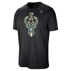 Milwaukee Bucks Jordan Brand Statement Edition Essential T-Shirt Black