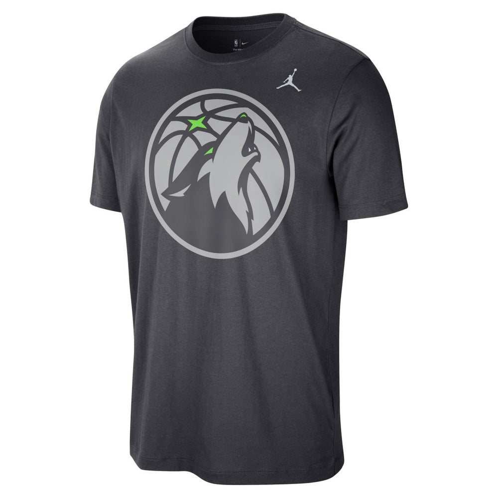 Minnesota Timberwolves Jordan Brand Statement Edition Essential T-Shirt Anthracite