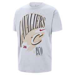 Nike Cleveland Cavaliers Unisex Classic Edition Hardwood Classics Vintage T-Shirt White