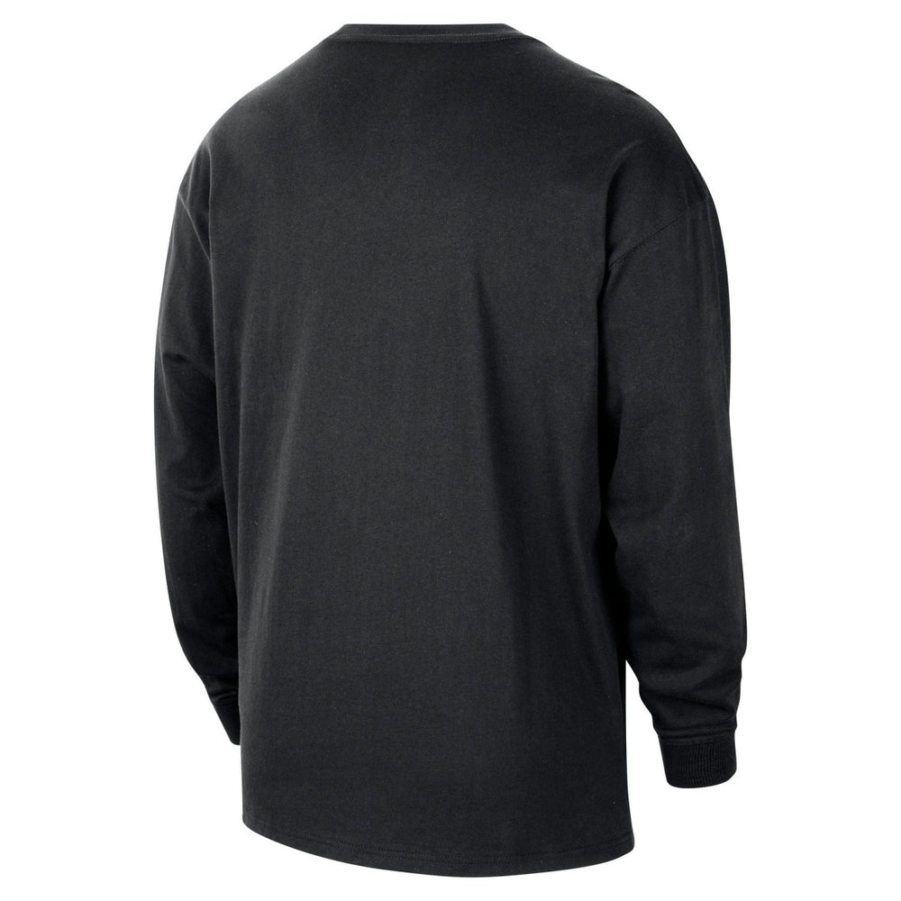 Nike Memphis Grizzlies Unisex Classic Edition Hardwood Classics Essential Logo Long Sleeve T-Shirt Black
