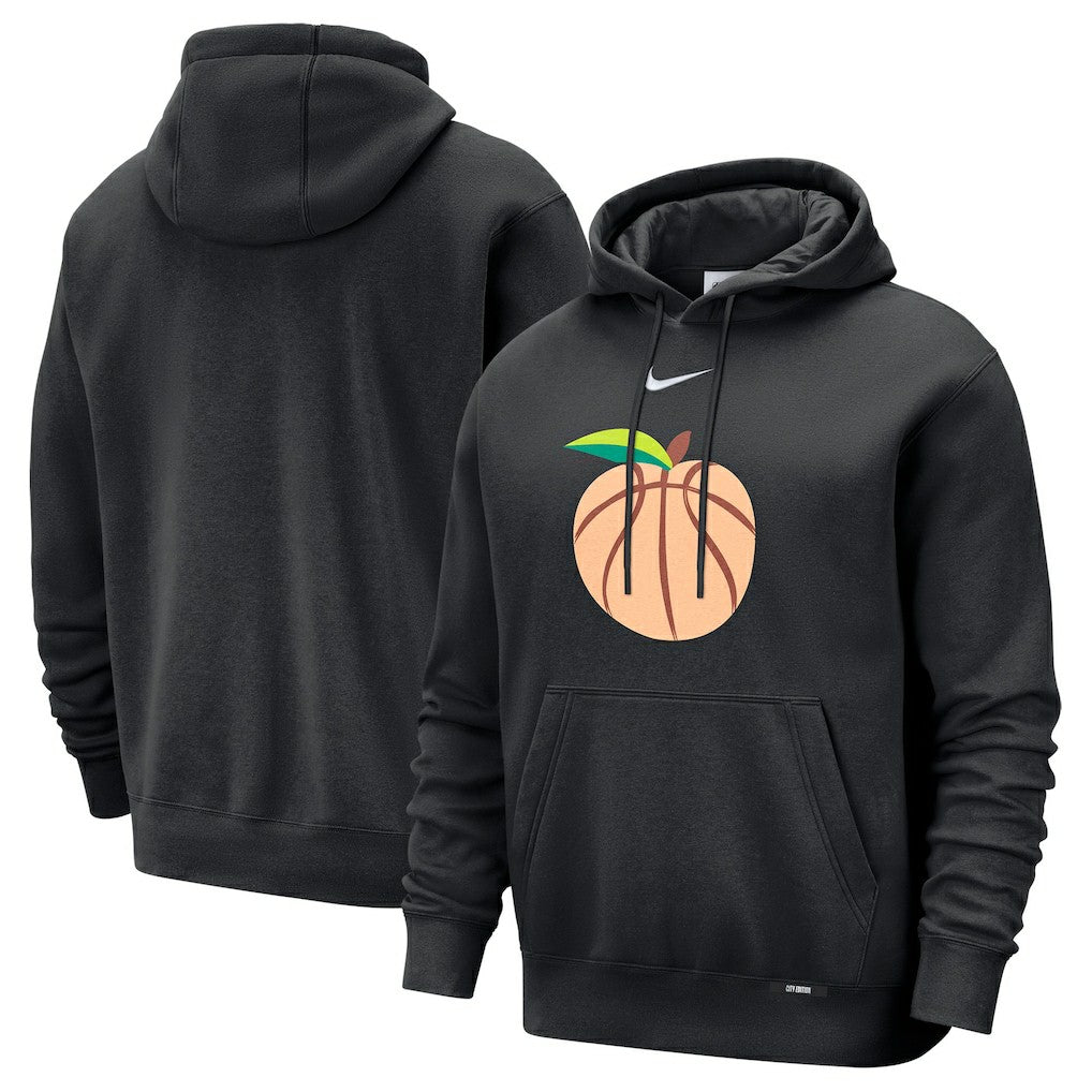 Nike Atlanta Hawks 2025/26 City Edition Essential Logo Remix Hoodie Black