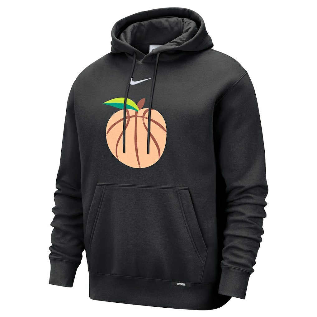 Nike Atlanta Hawks 2025/26 City Edition Essential Logo Remix Hoodie Black
