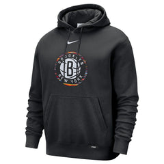 Nike Brooklyn Nets 2025/26 City Edition Essential Logo Remix Hoodie Black