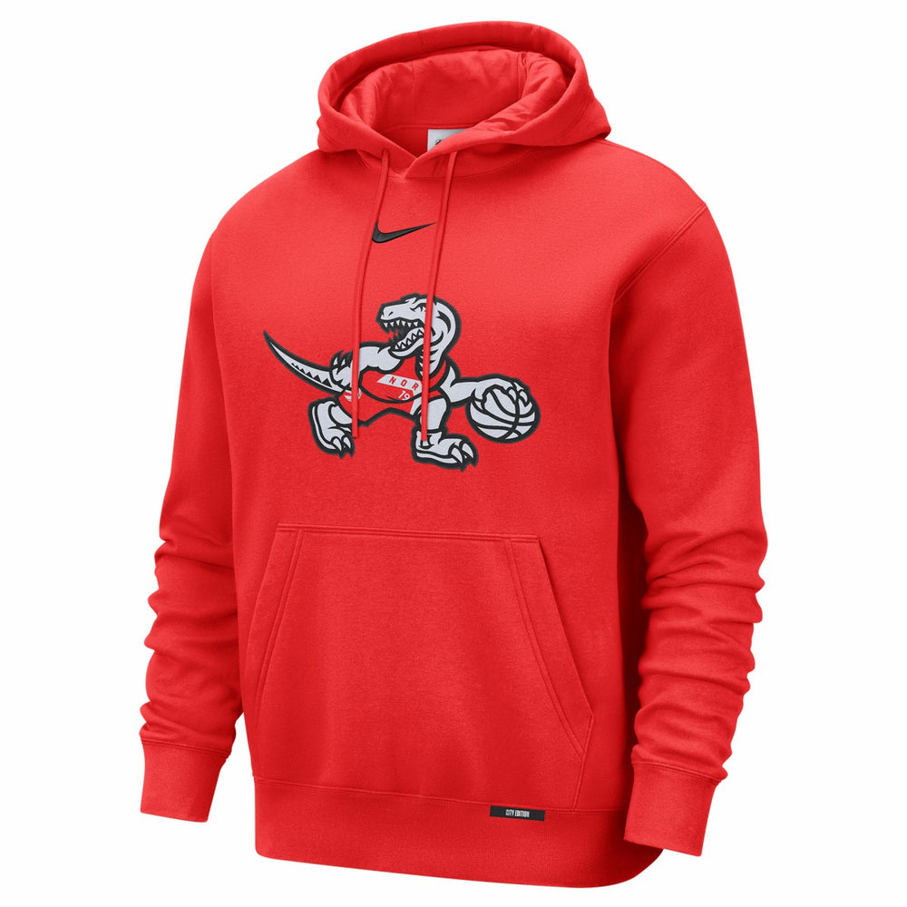 Nike Toronto Raptors 2025/26 City Edition Essential Logo Remix Hoodie Red