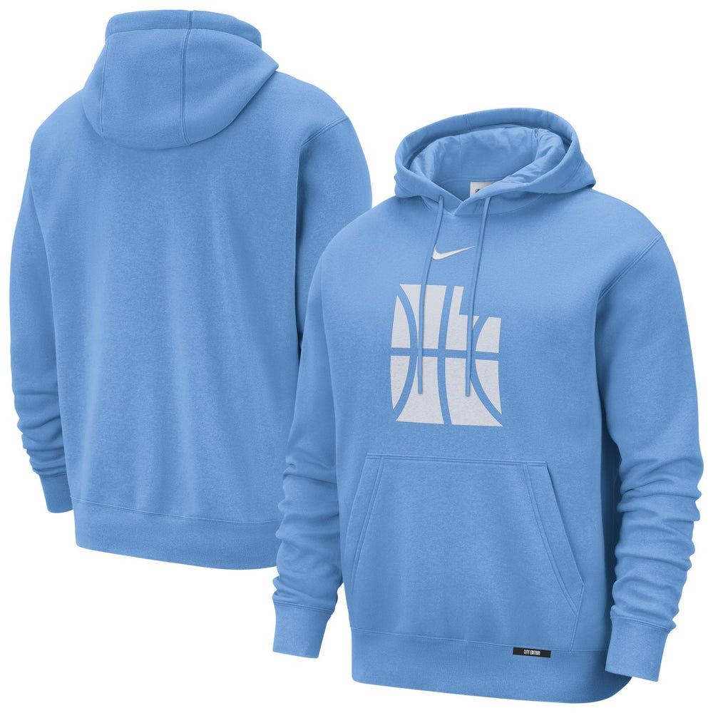 Nike Utah Jazz 2025/26 City Edition Essential Logo Remix Hoodie Blue