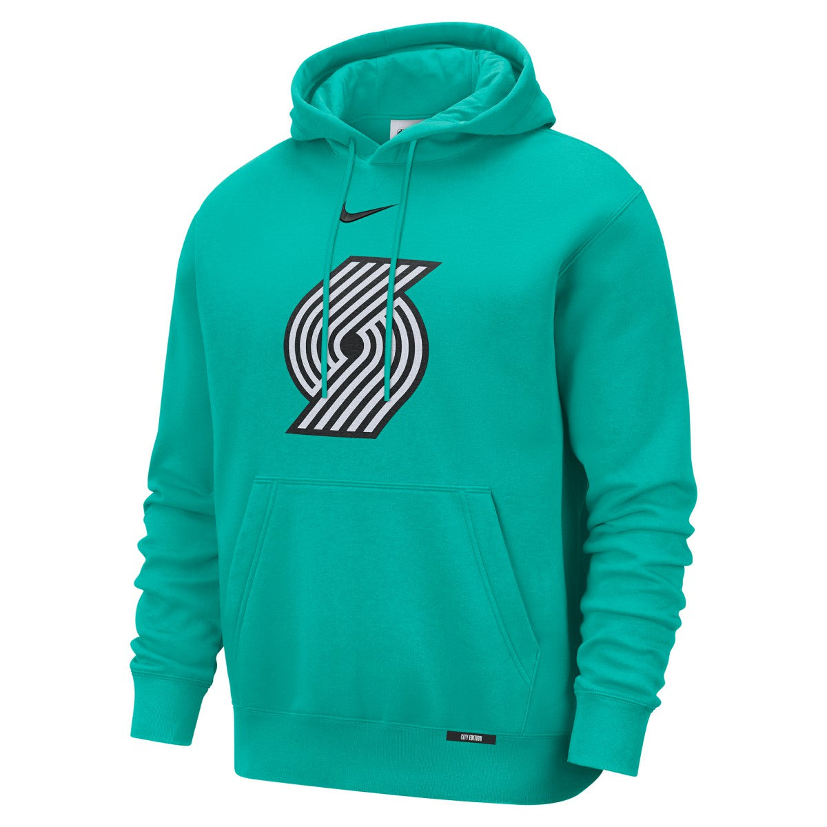 Nike Portland Trail Blazers 2025/26 City Edition Essential Logo Remix Hoodie Green