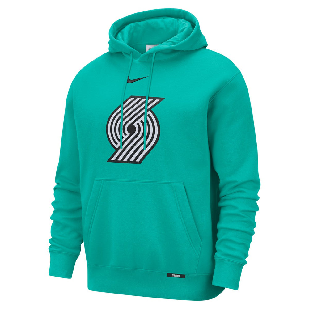 Nike Portland Trail Blazers 2025/26 City Edition Essential Logo Remix Hoodie Green