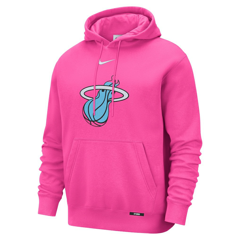 Nike Miami Heat 2025/26 City Edition Essential Logo Remix Hoodie Pink