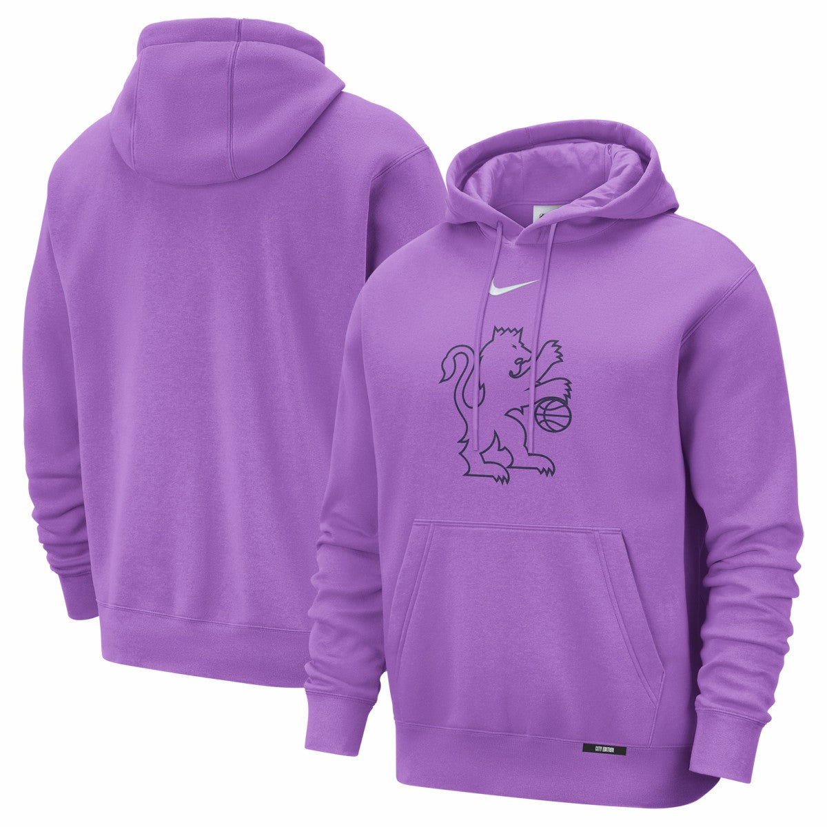 Nike Sacramento Kings 2025/26 City Edition Essential Logo Remix Hoodie Purple