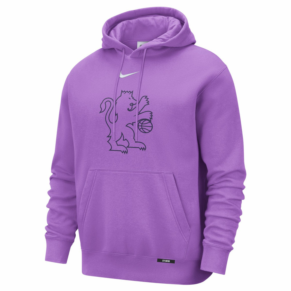 Nike Sacramento Kings 2025/26 City Edition Essential Logo Remix Hoodie Purple