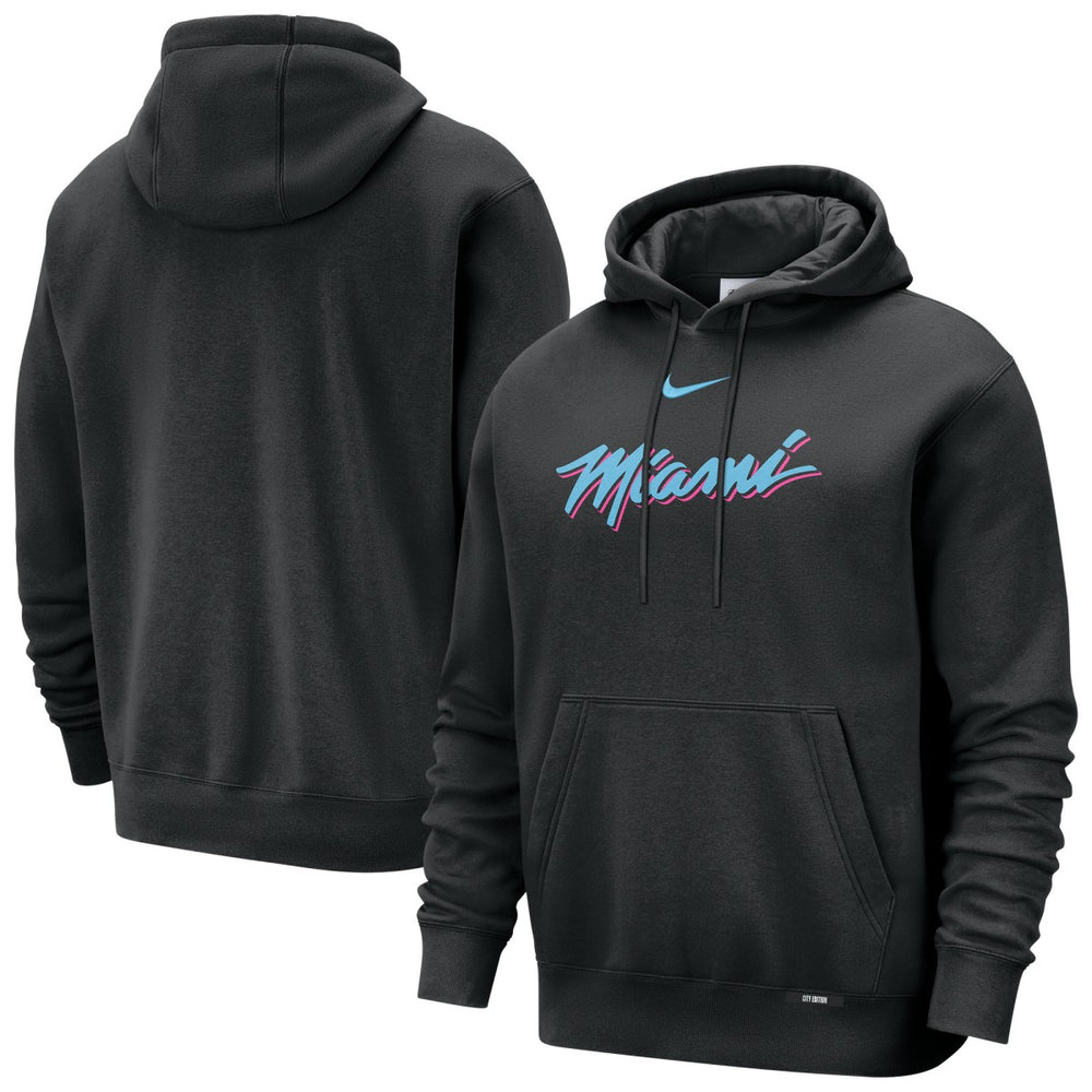 Nike Miami Heat 2025/26 City Edition Essential Remix Club Hoodie Black