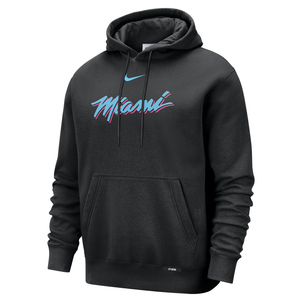 Nike Miami Heat 2025/26 City Edition Essential Remix Club Hoodie Black