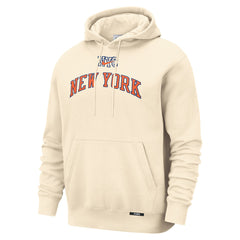 Nike New York Knicks 2025/26 City Edition Essential Remix Club Hoodie Natural
