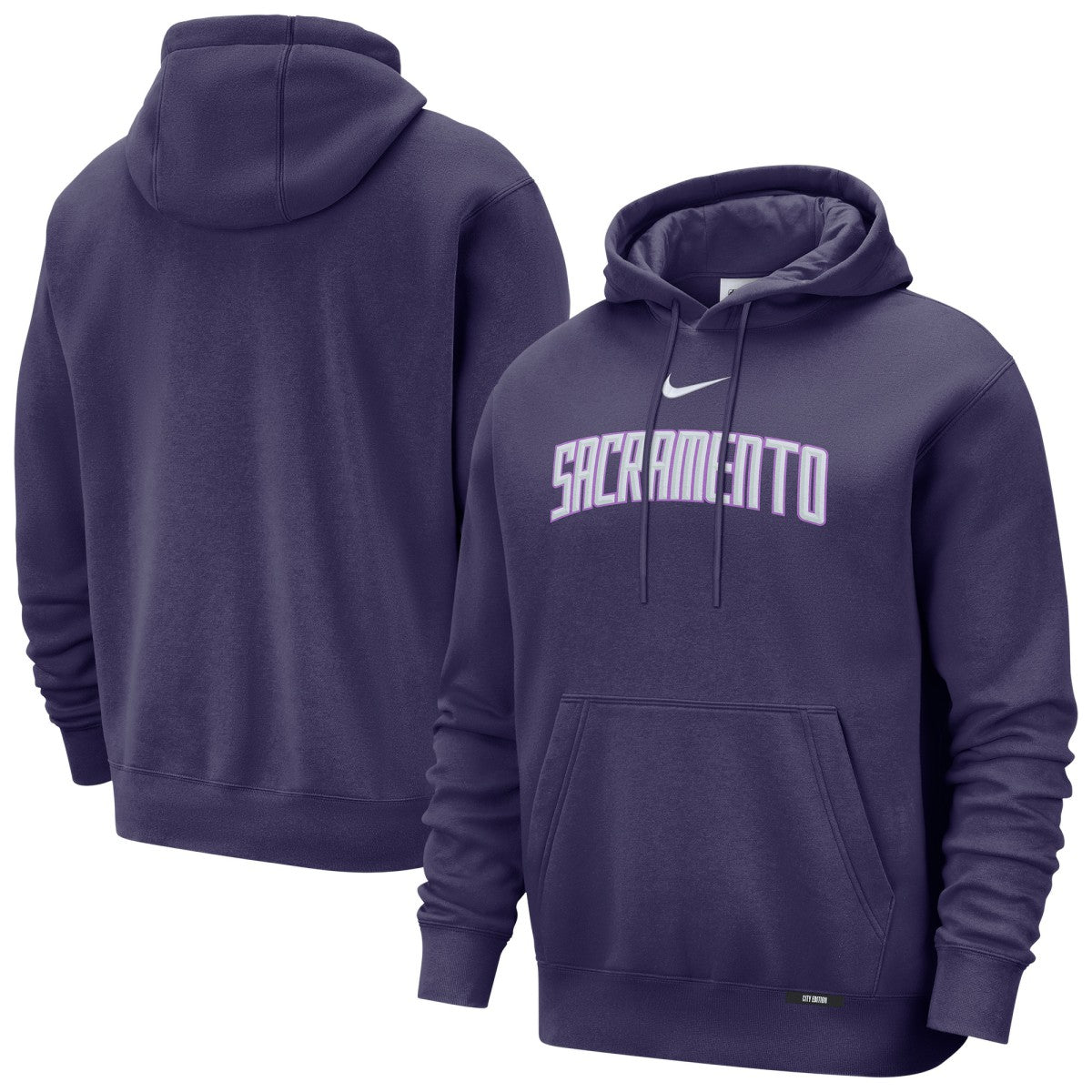 Nike Sacramento Kings 2025/26 City Edition Essential Remix Club Hoodie Purple