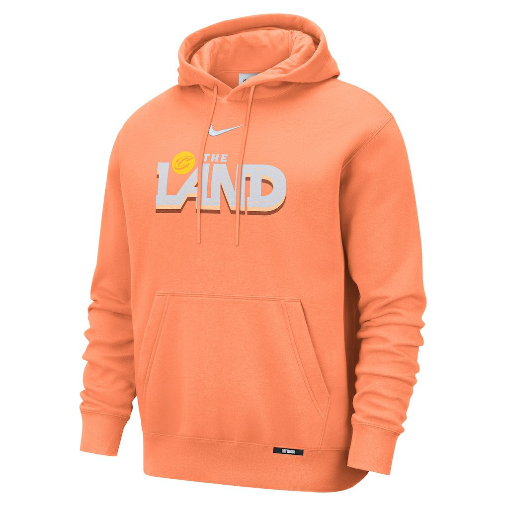 Nike Cleveland Cavaliers 2025/26 City Edition Essential Remix Club Hoodie Orange