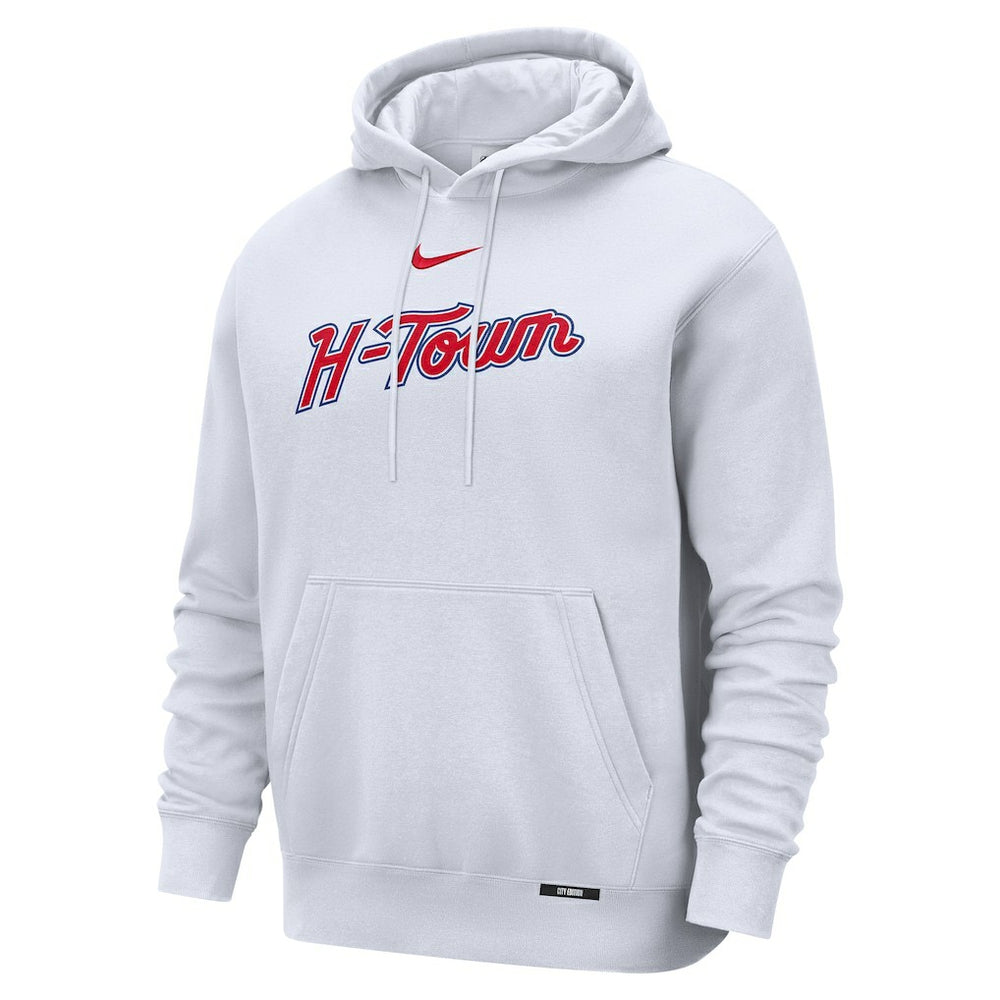 Nike Houston Rockets 2025/26 City Edition Essential Remix Club Hoodie White