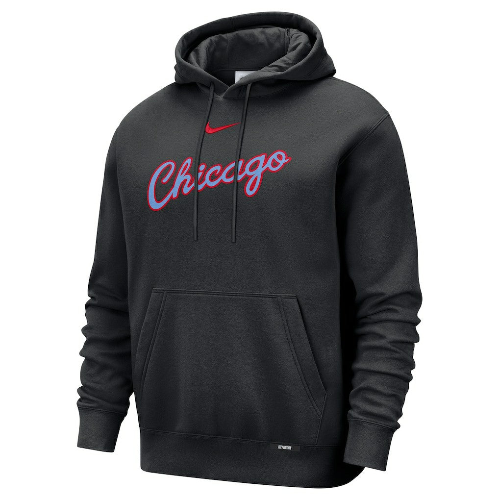 Nike Chicago Bulls 2025/26 City Edition Essential Remix Club Hoodie Black
