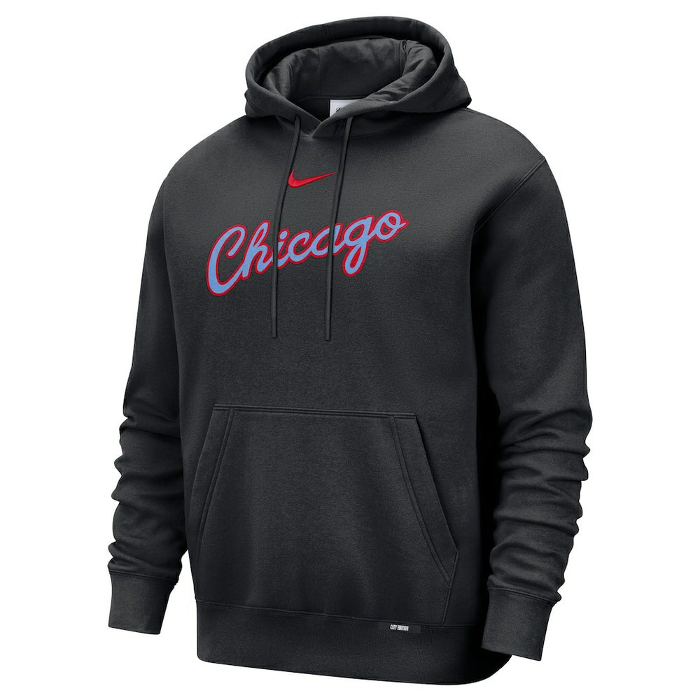 Nike Chicago Bulls 2025/26 City Edition Essential Remix Club Hoodie Black