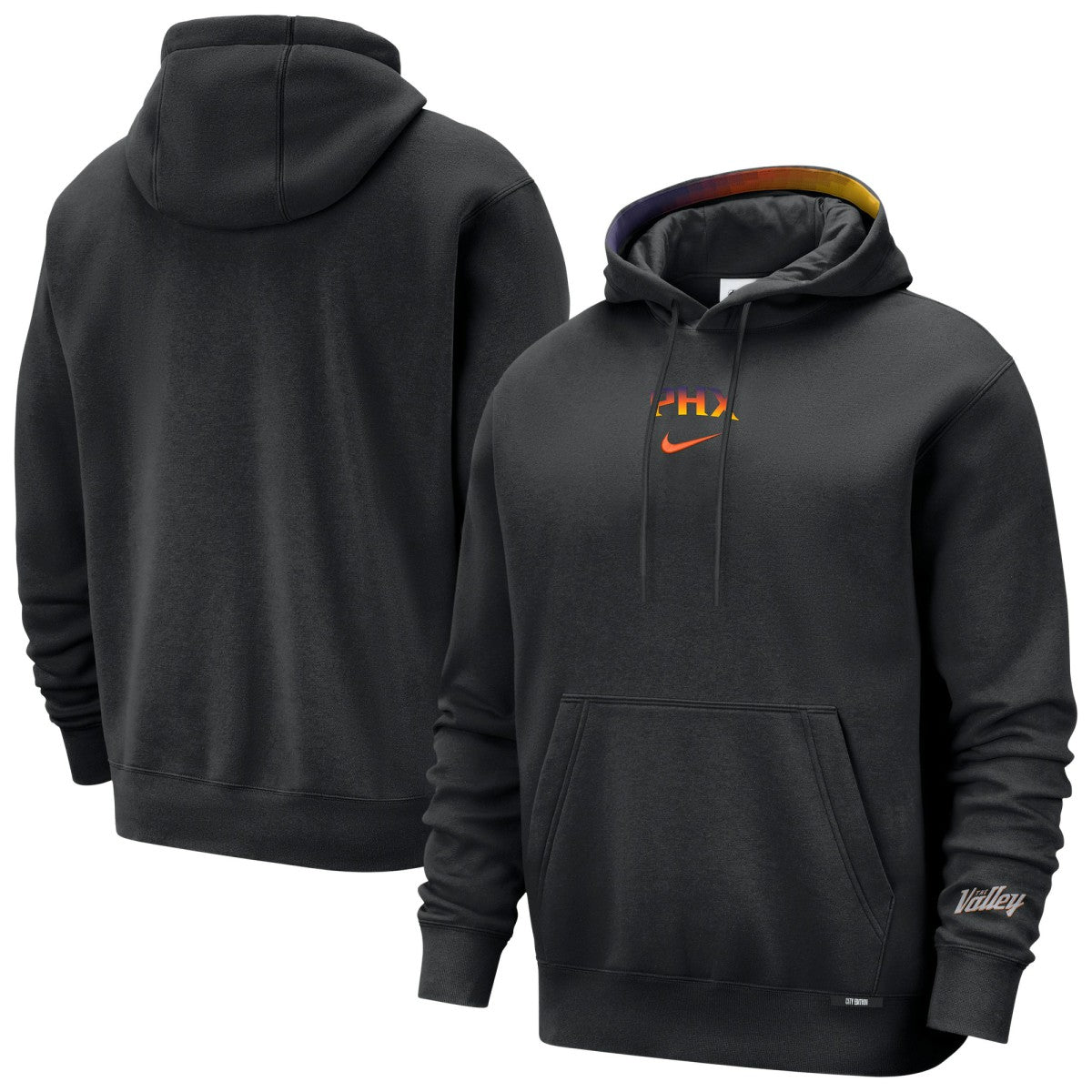 Nike Phoenix Suns 2025/26 City Edition Courtside Remix Premium Hoodie Black