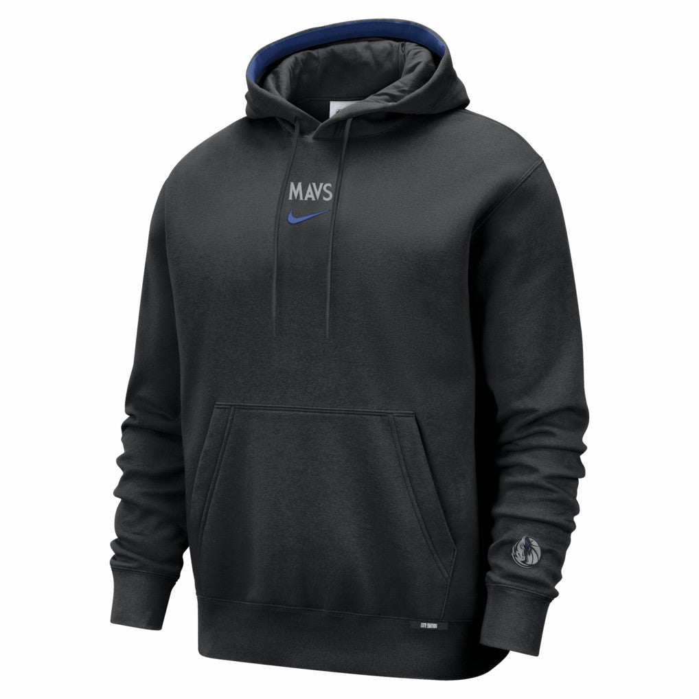 Nike Dallas Mavericks 2025/26 City Edition Remix Premium Courtside Hoodie Black