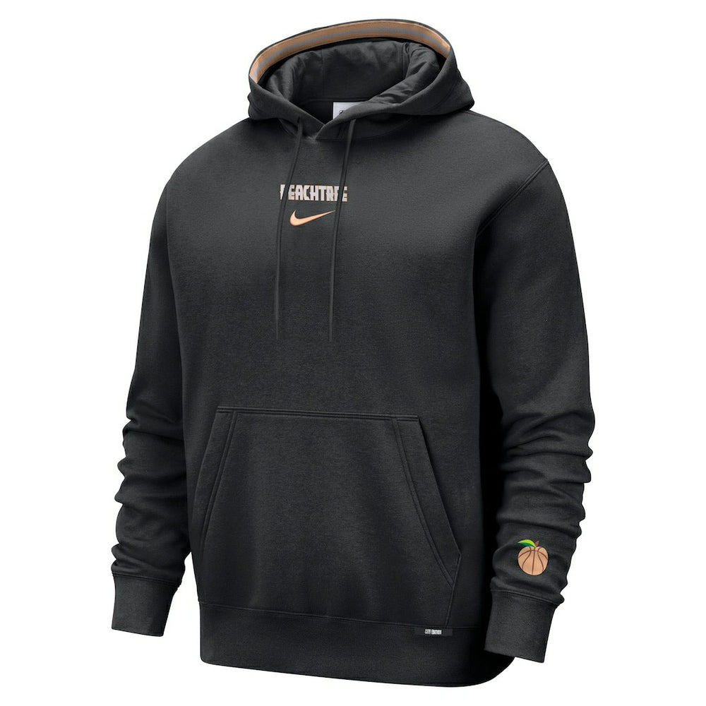 Nike Atlanta Hawks 2025/26 City Edition Courtside Remix Premium Hoodie Black