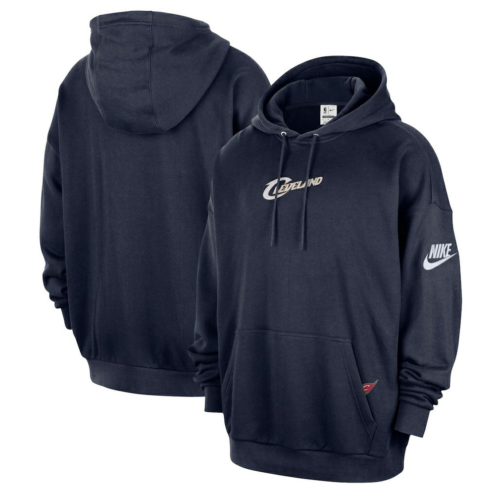 Nike Cleveland Cavaliers Classic Edition Hardwood Classics Premium Club Heavyweight Fleece Hoodie Navy