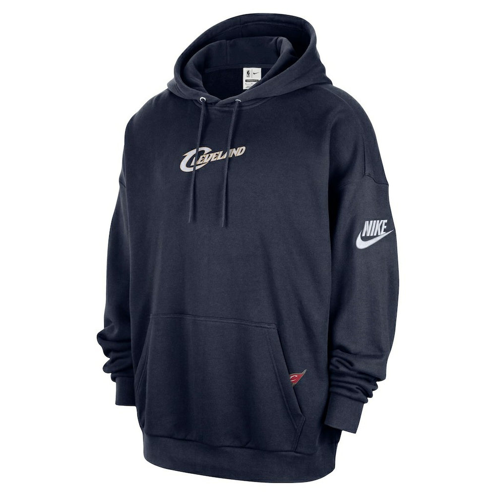 Nike Cleveland Cavaliers Classic Edition Hardwood Classics Premium Club Heavyweight Fleece Hoodie Navy