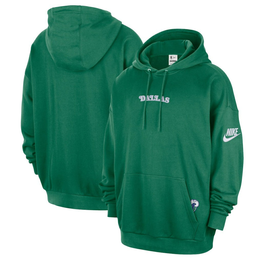 Nike Dallas Mavericks Classic Edition Hardwood Classics Premium Club Heavyweight Fleece Hoodie Green