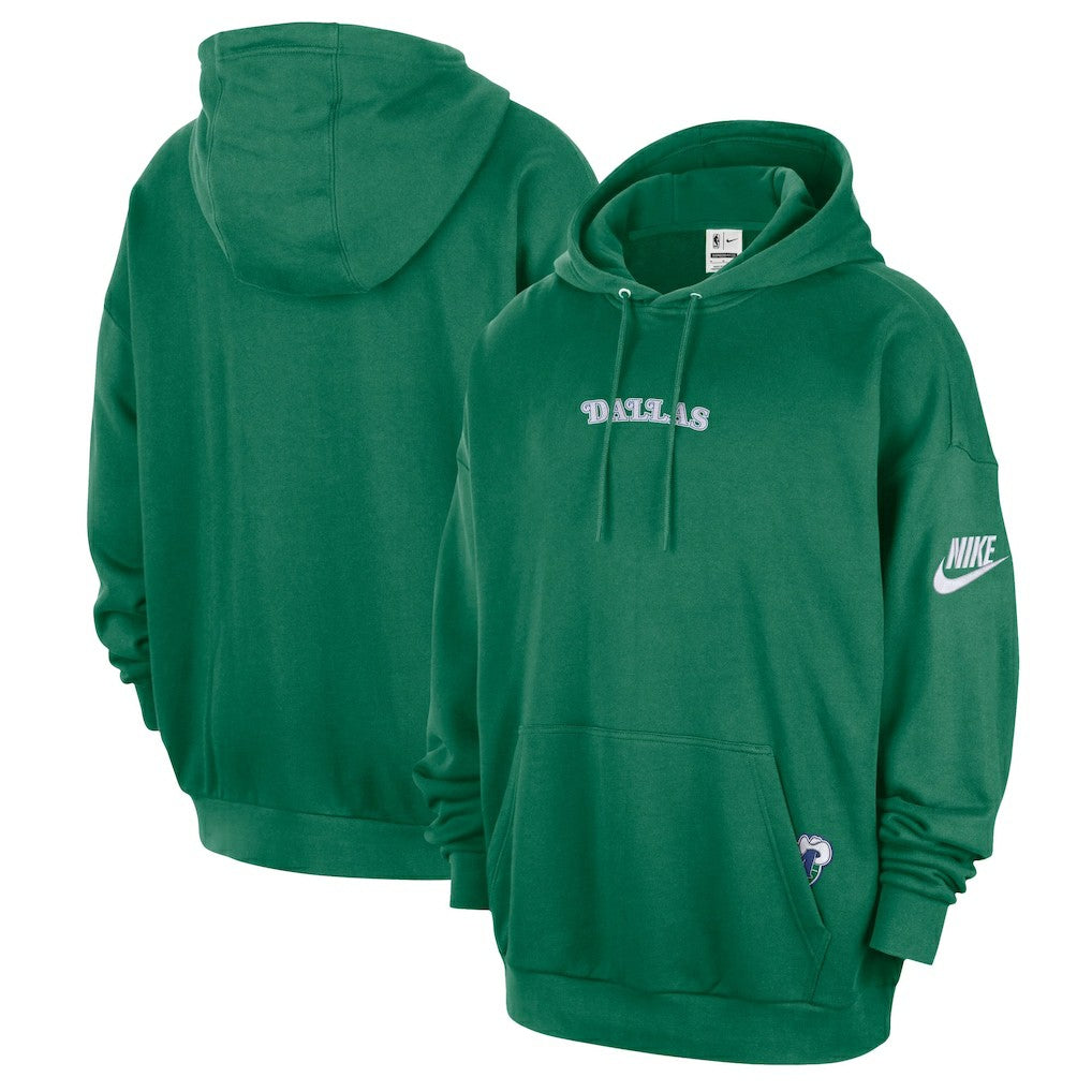 Nike Dallas Mavericks Classic Edition Hardwood Classics Premium Club Heavyweight Fleece Hoodie Green