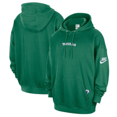 Nike Dallas Mavericks Classic Edition Hardwood Classics Premium Club Heavyweight Fleece Hoodie Green