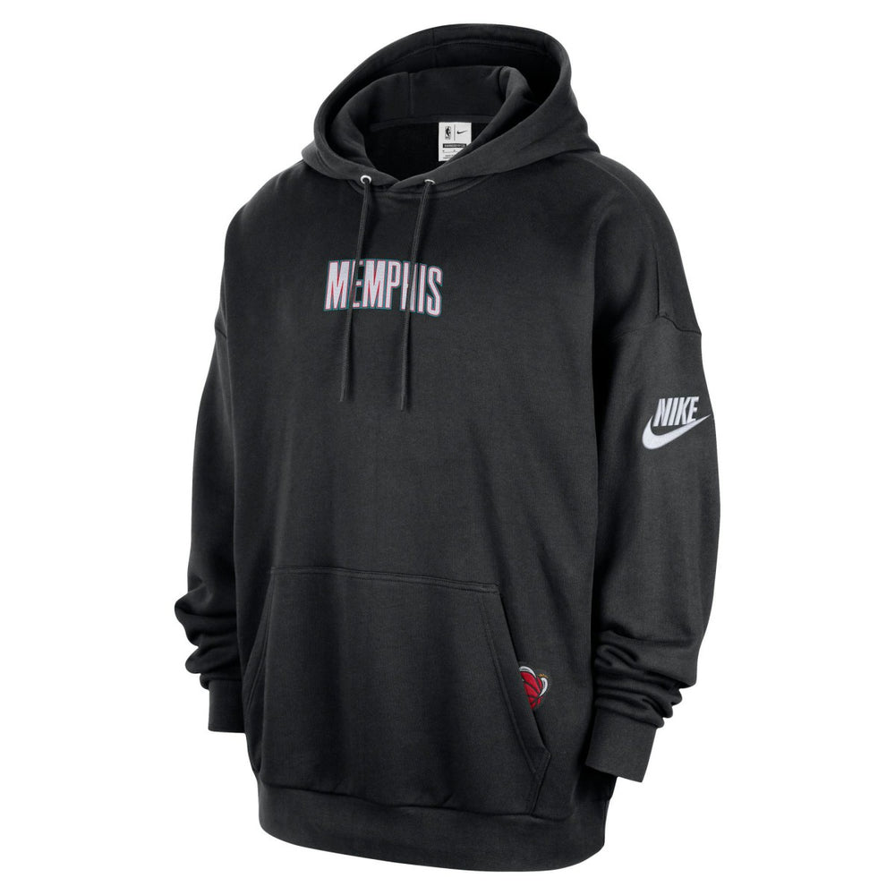 Nike Memphis Grizzlies Classic Edition Hardwood Classics Premium Club Heavyweight Fleece Hoodie Black