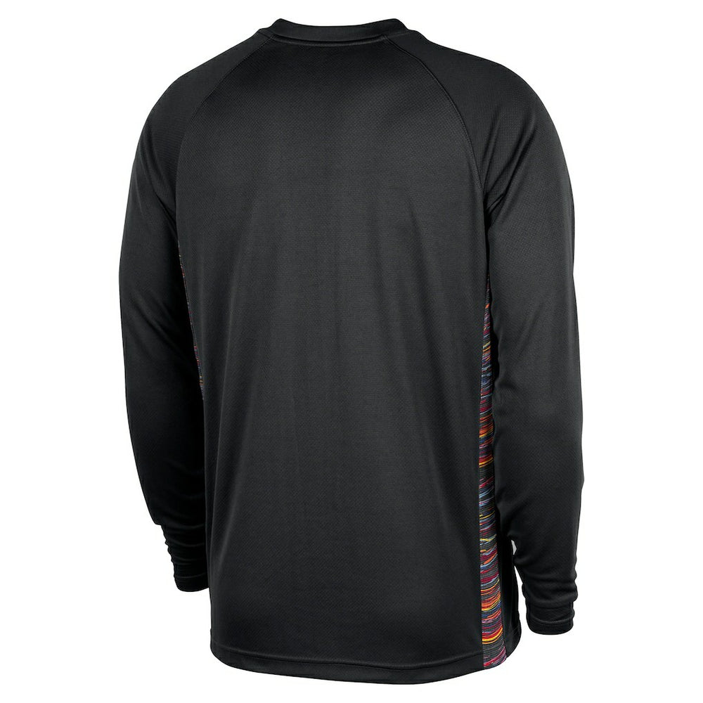 Nike Brooklyn Nets 2025/26 City Edition Authentic Pregame Dri-FIT Long Sleeve Shooting T-Shirt Black