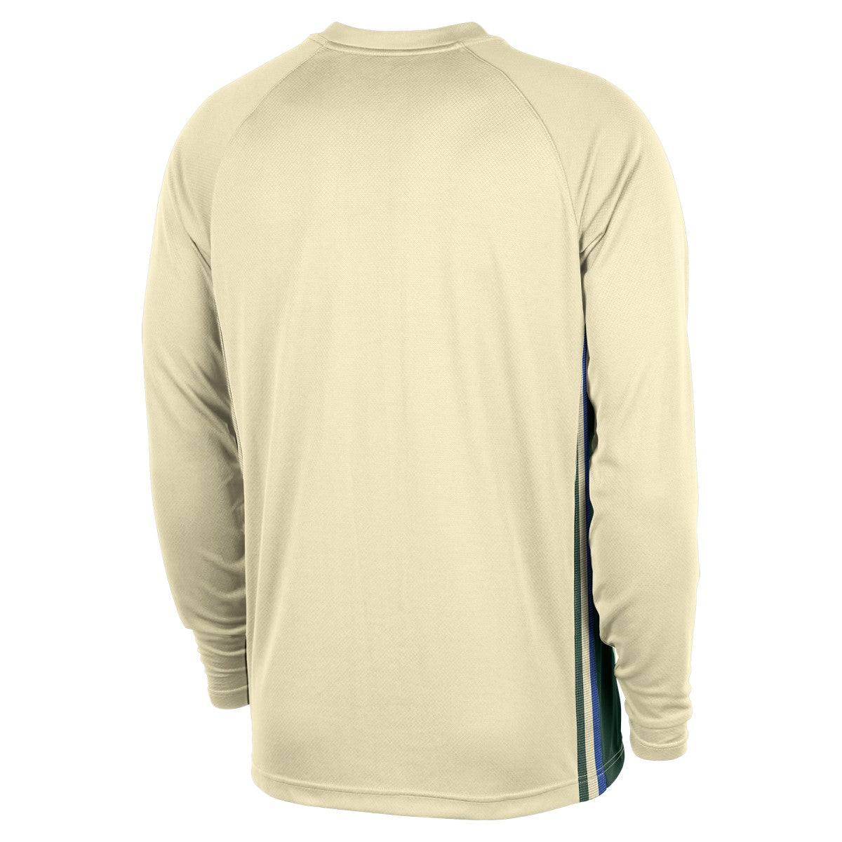 Nike Milwaukee Bucks 2025/26 City Edition Authentic Pregame Dri-FIT Long Sleeve Shooting T-Shirt Cream
