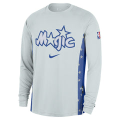 Nike Orlando Magic 2025/26 City Edition Authentic Pregame Dri-FIT Long Sleeve Shooting T-Shirt Silver