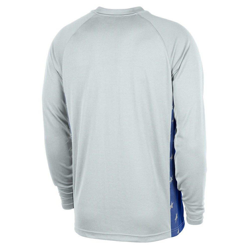 Nike Orlando Magic 2025/26 City Edition Authentic Pregame Dri-FIT Long Sleeve Shooting T-Shirt Silver