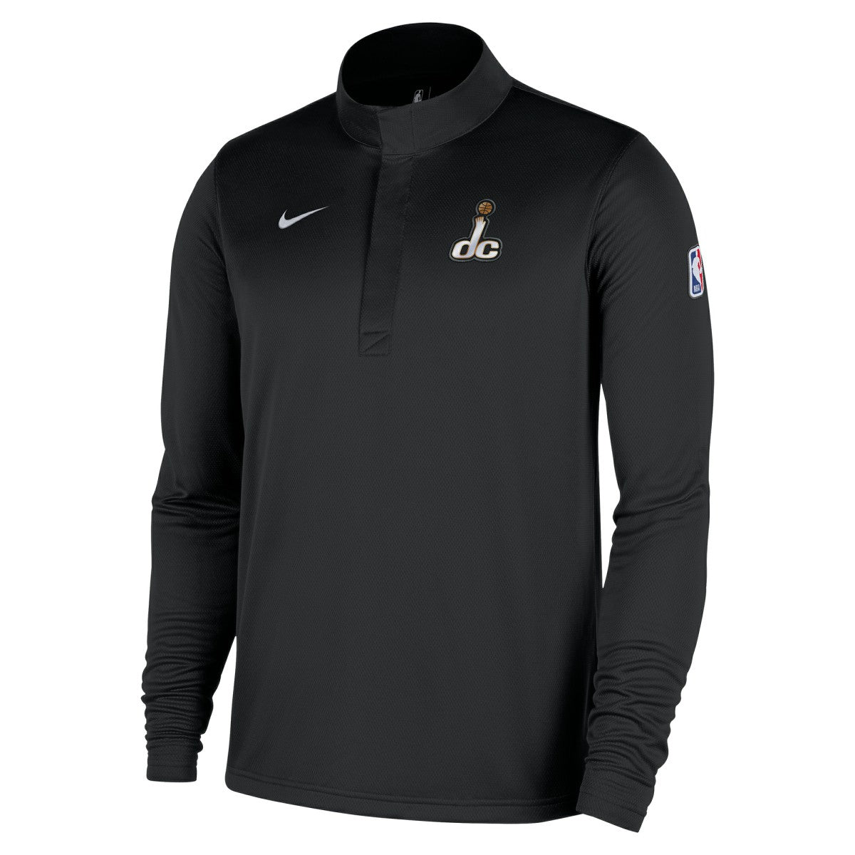 Nike Washington Wizards 2025/26 City Edition Remix Authentic Coaches Dri-FIT Half-Zip Top Black