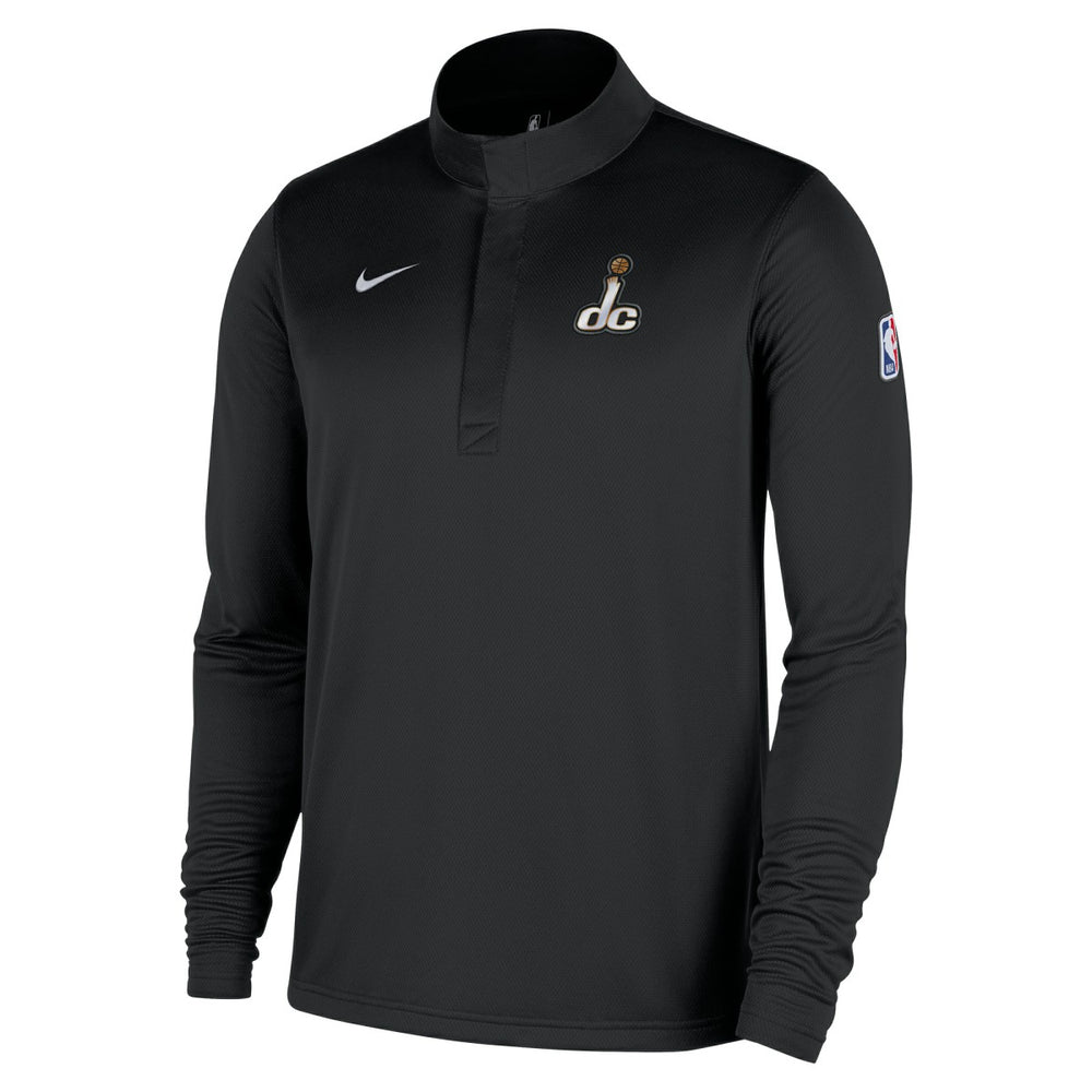 Nike Washington Wizards 2025/26 City Edition Remix Authentic Coaches Dri-FIT Half-Zip Top Black