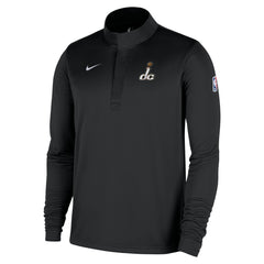 Nike Washington Wizards 2025/26 City Edition Remix Authentic Coaches Dri-FIT Half-Zip Top Black